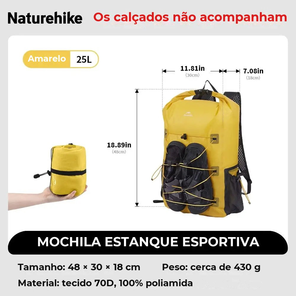 Mochila Estanque Naturehike 18 ou 25 L