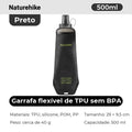 Garrafa Dobrável Naturehike 500 ml – preta: material, peso e medidas