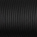 Corda Paracord 550 com 7 Fios, 30 m – cor preta, detalhe da trama