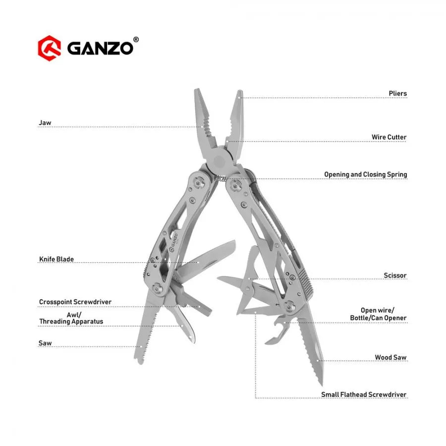 Alicate Multiferramenta Ganzo G202 (24 em 1)