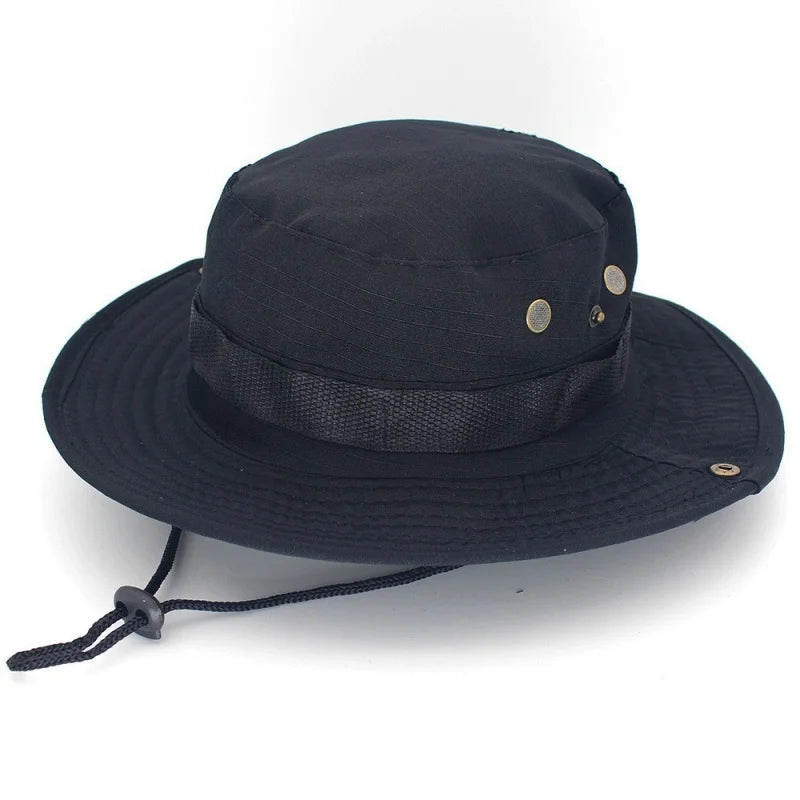 Chapéu Boonie Camuflado – cor Preto