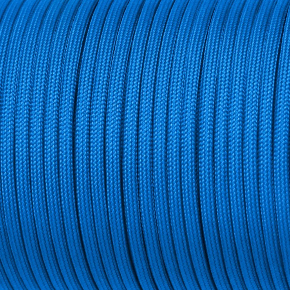 Corda Paracord 550 com 7 Fios, 30 m – detalhe da trama azul