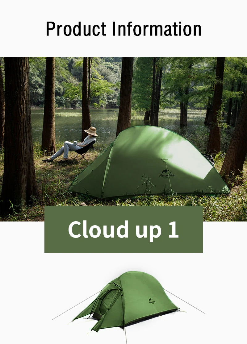 Barraca Ultraleve Naturehike Cloud Up e Mongar 2