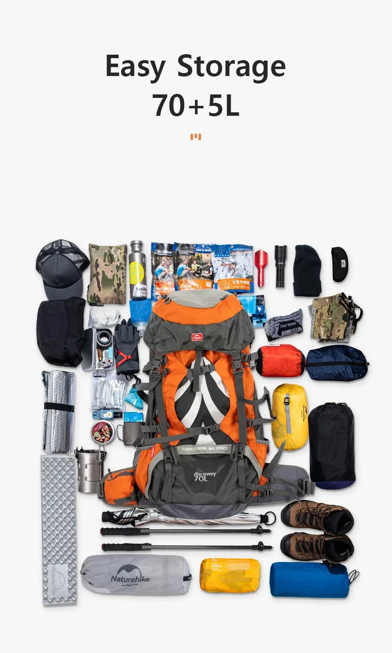 Mochila Cargueira Naturehike 70 L