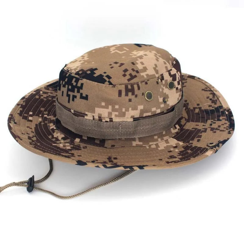 Chapéu Boonie Camuflado – estampa Digital marrom