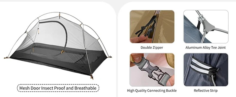Barraca Ultraleve Naturehike Cloud Up e Mongar 2