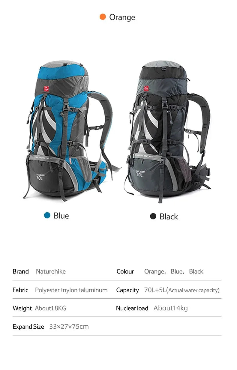 Mochila Cargueira Naturehike 70 L