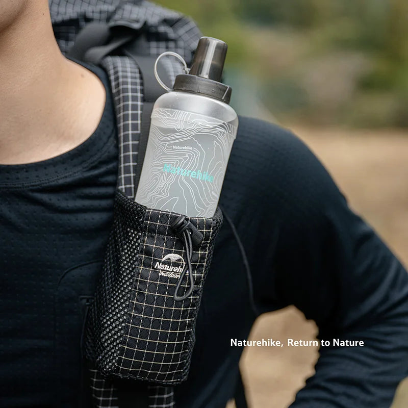 Garrafa Dobrável Naturehike 500 ml – no bolso do colete