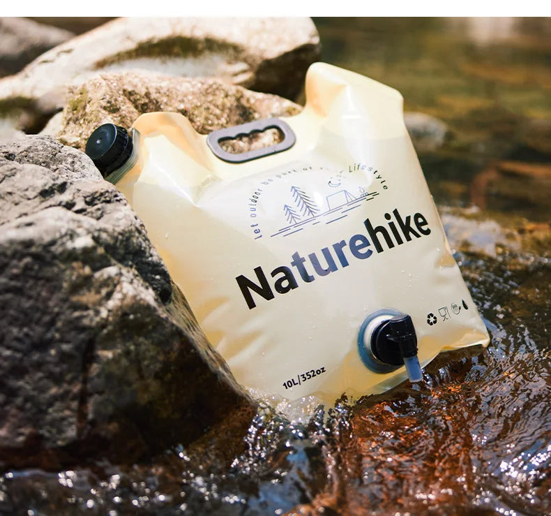 Bolsa de Água Dobrável Naturehike 10 L com Torneira