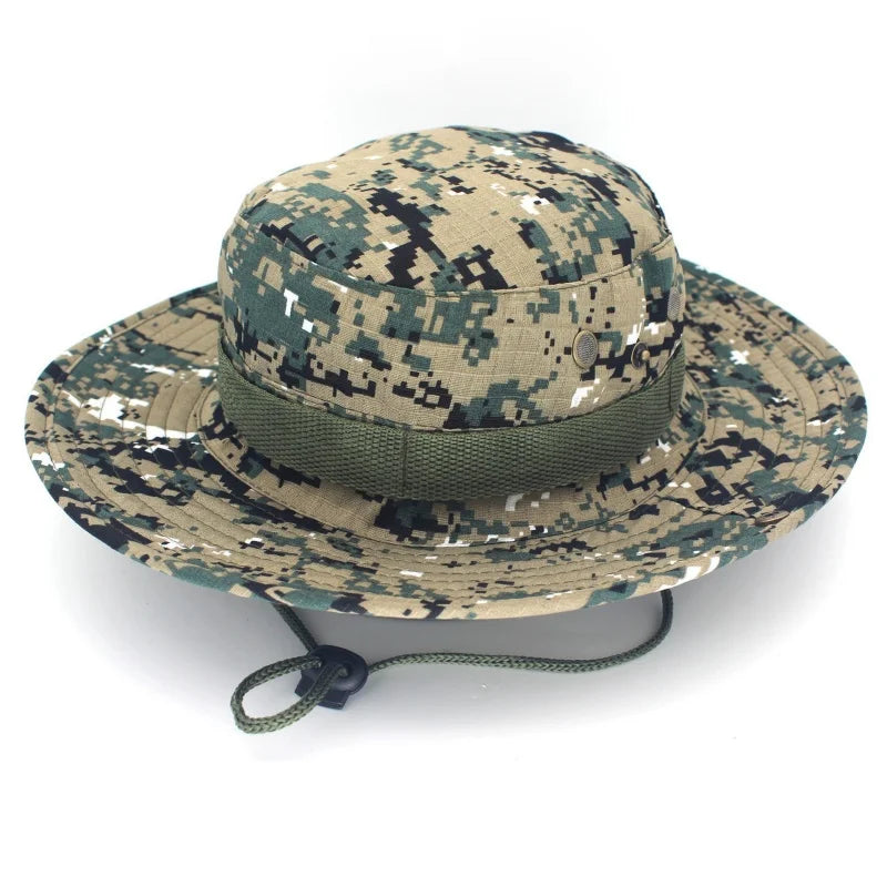 Chapéu Boonie Camuflado – estampa Digital areia e verde