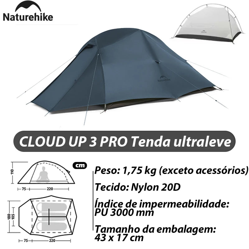 Barraca Ultraleve Naturehike Cloud Up e Mongar 2