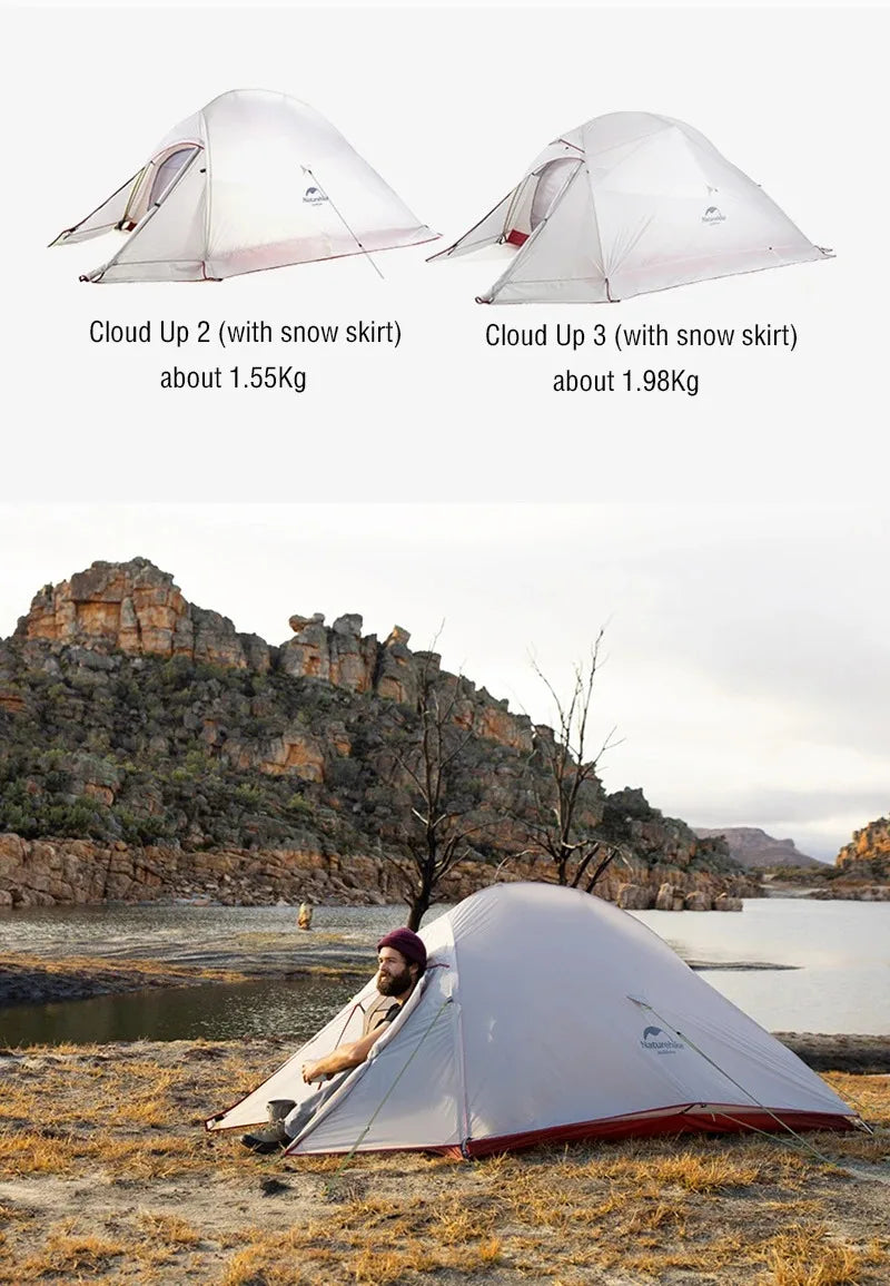 Barraca Ultraleve Naturehike Cloud Up e Mongar 2