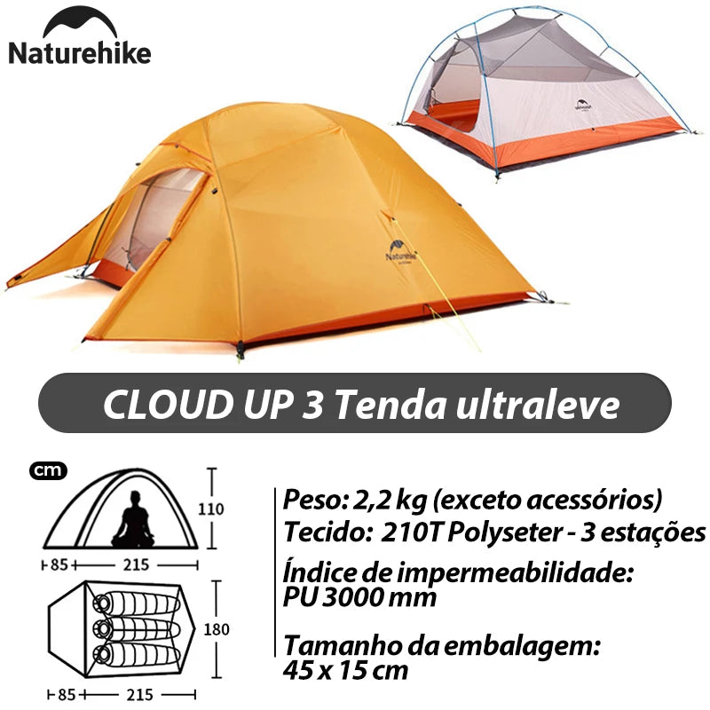 Barraca Ultraleve Naturehike Cloud Up e Mongar 2