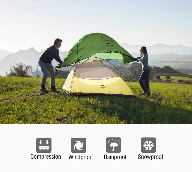 Barraca Ultraleve Naturehike Cloud Up e Mongar 2