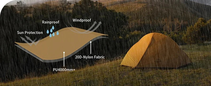 Barraca Ultraleve Naturehike Cloud Up e Mongar 2