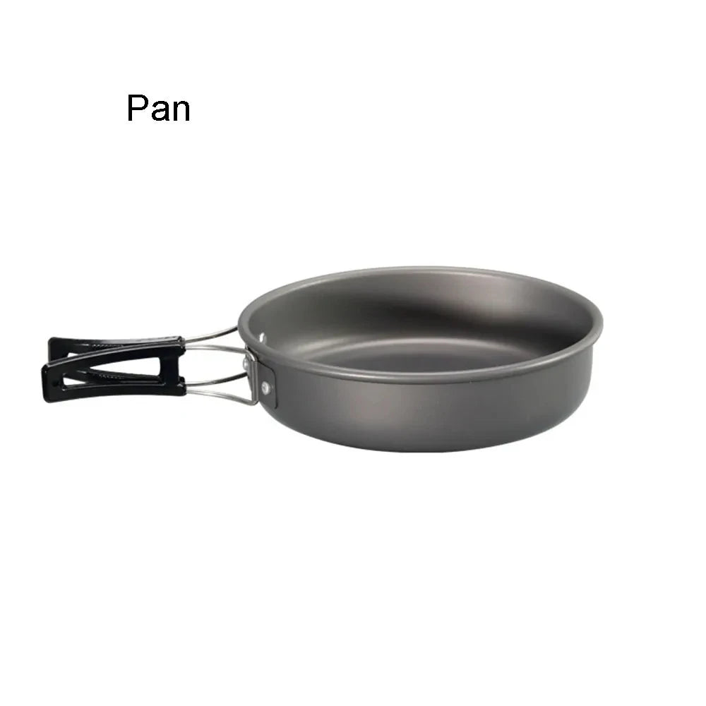 Kit de Panelas para Camping 11 Peças – frigideira